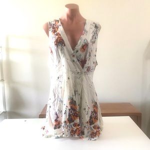 NEW Free People White floral top large